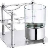 Stainless Steel Table Toothbrush Holder / Tumbler Holder thumbnail-1