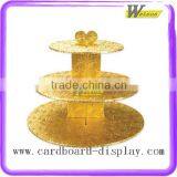 hot sale supermarket promotion christmas 2 tier clear cupcake stand for birthday party