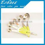 Stainless Steel Colored Silicon Handle Measuring Spoon