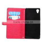High Quality PU Leather Case for Sony Xperia X Flip Case With Card Slot KDS Sheep Grain Leather Wallet Cover MT-5812 thumbnail-1
