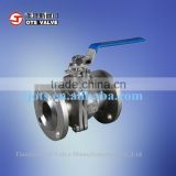 QV-LY-014 2pc cf8m cf8 ball valve with handle
