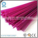 Different Purple PET Plastic Broom Fiber in Level or Crimp
