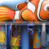 32ft Long Small Inflatable Seaworld Obstacle Course for Kids thumbnail-6