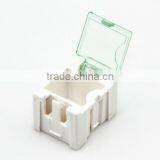White Color Semi-transparent Cover Component Storage Box / Small Parts Storage Cabinet L00003