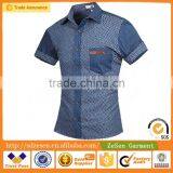 Customize OEM Man Denim Shirt Wholesale Blue Fishing Shirts From China thumbnail-3