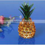 Crystal Furnishing Articles Hot Sale Gold Crystal Pineapple