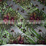 Guangdong Supplier High End Multicolor African Styles Velvet Lace Fabrics With Jewellery thumbnail-4