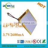 Hiqh Quality Lithium 3.7v Universal Battery Pack for Portable Dvd thumbnail-5