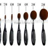 10 PCS Oval Makeup Brushes Set Synthetic Hair Professional / Full Coverage Plastic Face / Eye / Lip MAKE-UP FOR YOU 10 PCS O thumbnail-1