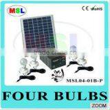 10w Solar Home Lights--phone Charger,4 Led Bulbs,home Use