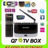 Quad core rk3188 XBMC Android 4.4 wifi bluetooth CS918 TV BOX haho tv box
