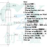 Solder Cup Brass Spring Pogo Pin Connector thumbnail-5