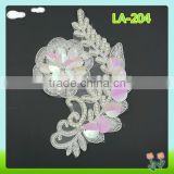 Wholesale Custom lace flower applique for kids clothing