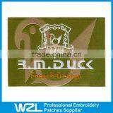 Offer Centerfold Woven Labels/ Woven Labels Tags for Clothes and Pants