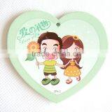 Heart Shaped Bride and Groom Paper Wedding Thanks Card thumbnail-1
