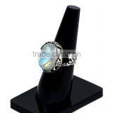 Moonstone Oval Cabochon 925 Sterling Silver Rings thumbnail-2