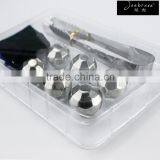 Hot selling Diamond shape stainless steel ice cubes, reusable whiskey stones