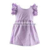 2016 Kaiyo Pearl Dress Boutique Blank Ruffle Dress Cute Tunic OEM Service Baptism Dress for Children thumbnail-4