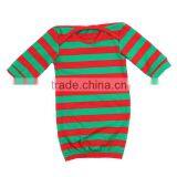 Wholesale 2016 Baby Boutique Clothing Red and Green Strip Kids Christmas Pajamas thumbnail-3