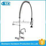 Factory OEM&ODM Commercial Pre-rinse 304 Stainless Steel Hot Cold Water Mixer Kitchen Faucet thumbnail-1