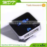 New Can be Customized Aluminum Illuminated LED Logo 6000 Mah Power Bank thumbnail-5