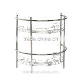 Chrome Assemble Pedestal Sink Shelves thumbnail-1