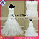 One-shoulder Straps Sweetheart Necklinelace Open Back Mermaid Wedding Dress thumbnail-1