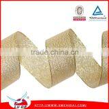 2015High Quality Direct Manufacturer Glitter Christmas Ribbon thumbnail-1