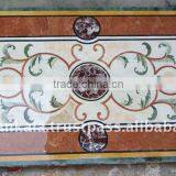 Beige Marble Dining Table , Rectangular Marble Table