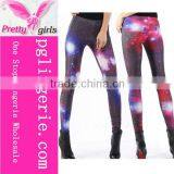 Sexy Spandex Galaxy Leggings,Yoga Gym Pop Pants,Galaxy Print Stretch Pants thumbnail-2