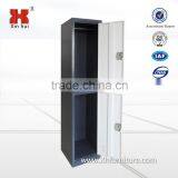 K/D Knocked Down Steel Locker/double Tier Steel Wardrobe With Hanger thumbnail-4