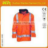 Orange Waterproof and Breathable Softshell Jacket