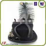 Black Fancy Vintage Steam Punk Top Hat Cosplay Hat Men Headwear thumbnail-3