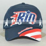 Guangzhou hat factory professional custom / 100% cotton/dark blue / 3 d embroidery logo/baseball cap