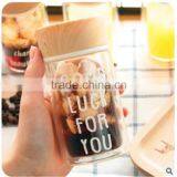 Wholesale New Product-heat Resistant Double Wall Borosilicate Glass Bottle With Bamboo Lid 200ml/300ml thumbnail-2