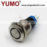 YUMO LA16JSF IP67 S LED Illuminated Indicator Switch Metal Lamp,push Button