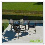 Audu Outdoor Wicker Garden Chair Set thumbnail-1