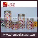 4pcs Glass Storage Jars With Hand Painted thumbnail-3