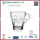 SGS Level KTZB21-6, wholesale price exquisite clear glass coffee cup