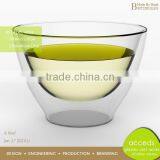 Double Wall Clear Glass Small Dessert Bowls thumbnail-2