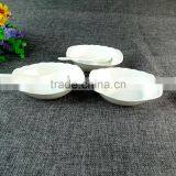 Corporate Gift 2016 3pcs White Ceramic Bowl With Spoon Set In Gift Box thumbnail-2