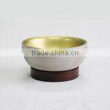 Concrete or Cement Catchall/box/bowl With Wood thumbnail-1