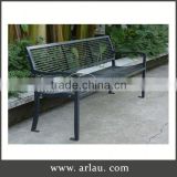 Arlau Metal Outdoor Street Bench,Ornamental Iron Garden Bench,Wrought Iron Park Bench Garden Chair