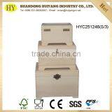 FSC Unfinished Pine Wooden Box thumbnail-1