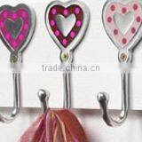 metal small heart shape antique hooks hangers