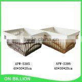 Light Brown Paper Rope Handmade Wholesale Basket thumbnail-1