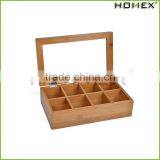 Bamboo Tea Storage Box Hot Sale/Homex_Factory thumbnail-1