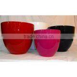 Glossy Fiberstone Pots, Polystone Planters thumbnail-1