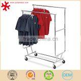 Advertising Metal Clothing Display Racks Shelf for Retail Garment Shop thumbnail-1