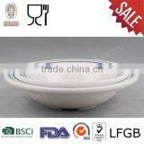 Solid Wave Rim Melamine Plastic Plate thumbnail-1